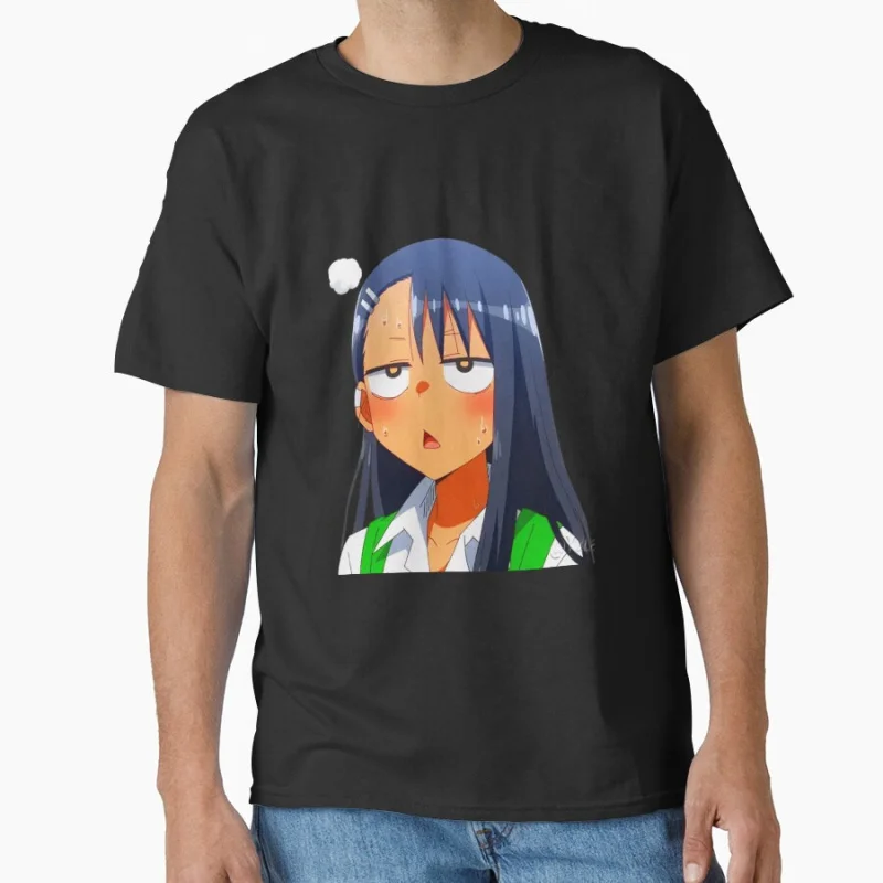 

Ijiranaide Nagatoro San Dont Toy With Me Anime T shirt for man Large size Tops Manga Graphic Print Y2k Clothes Cartoon Tee