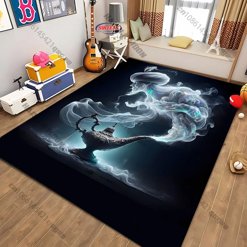 Livraison gratuite! Tapis magiques inspirés des génies pour salons, tapis pour canapé, chambre à coucher, tapis cadeaux