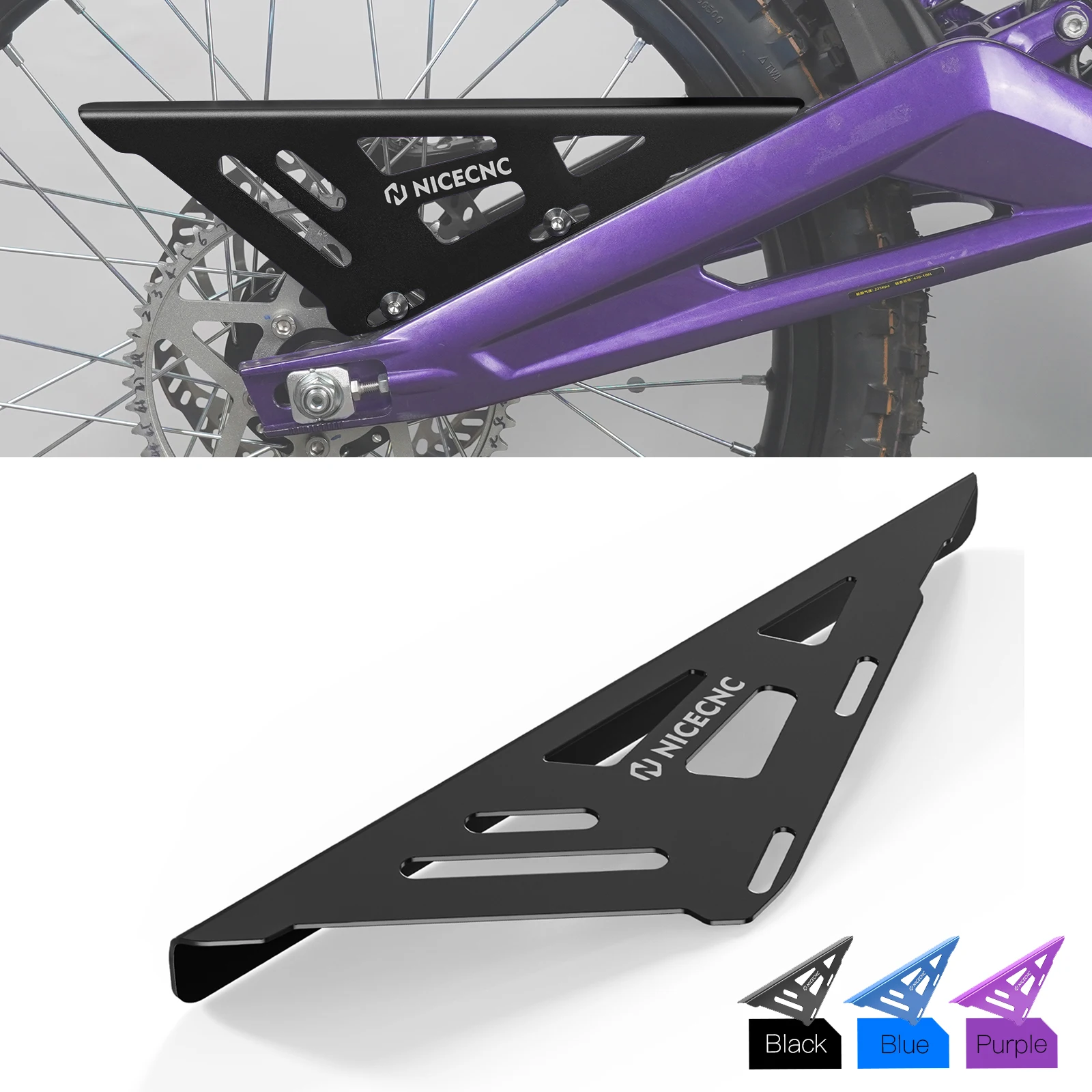 

NICECNC For Surron Light Bee X Adjustable Chain Guard Cover For Sur-Ron Light Bee S L1E Segway X160 X260 Electric Dirt Bike