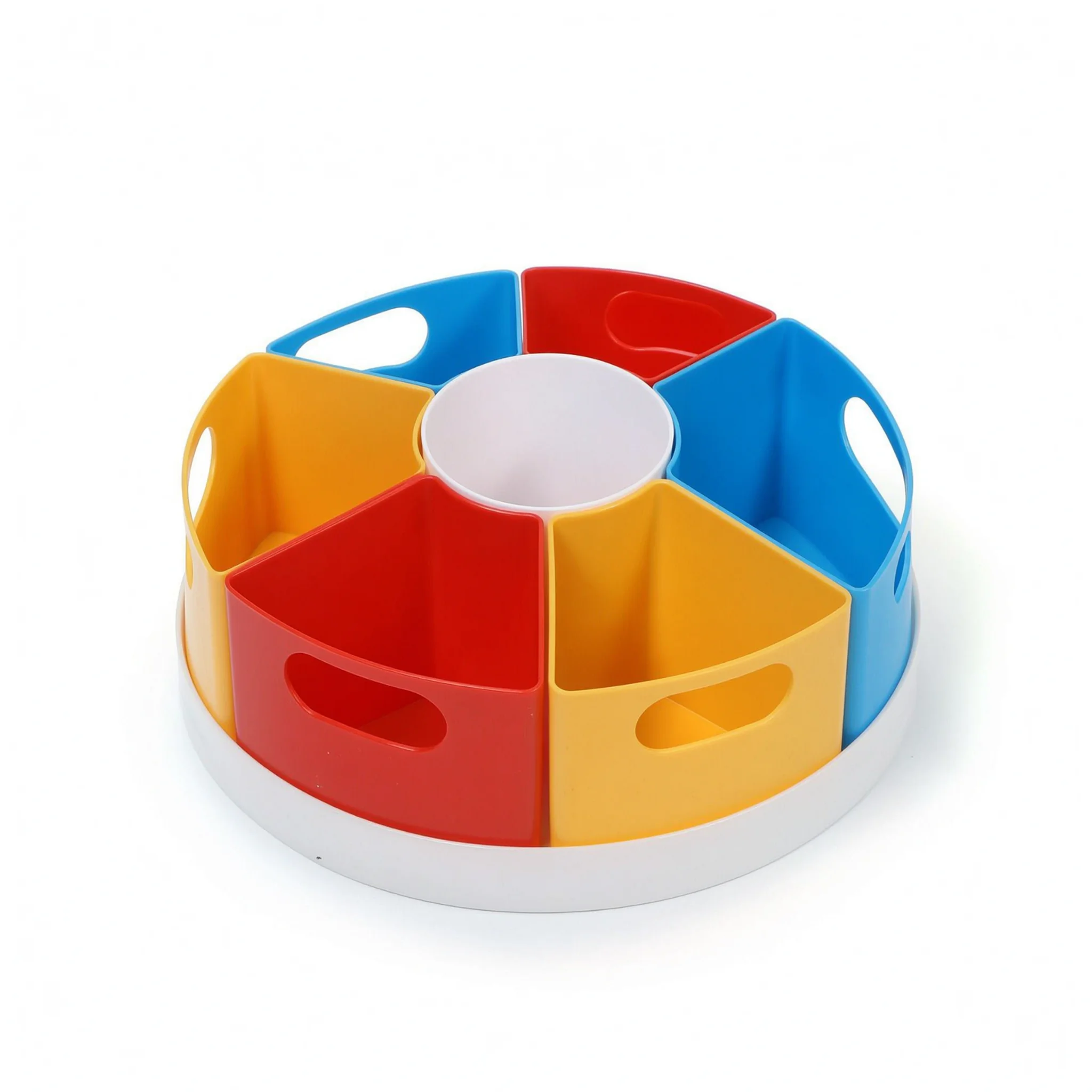 Rotating Pencil Holder Desk Organizer 360 Degree Pen Cup Multi Compartment Storage Box
