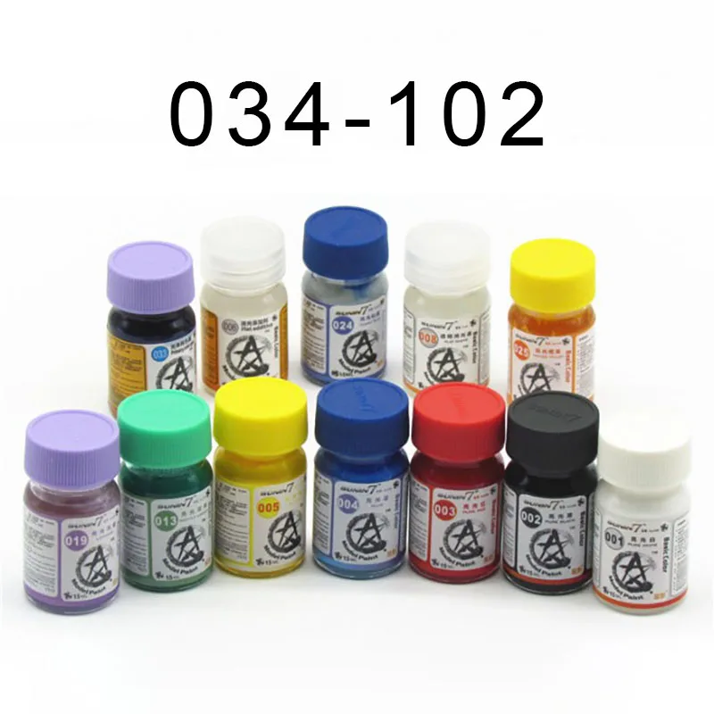 

15ml 034-102 Drawing Oil Based Color Paint Coating DIY Handcraft Military Sci-fi Mechanical Car Ship Tank Doll Building Tool