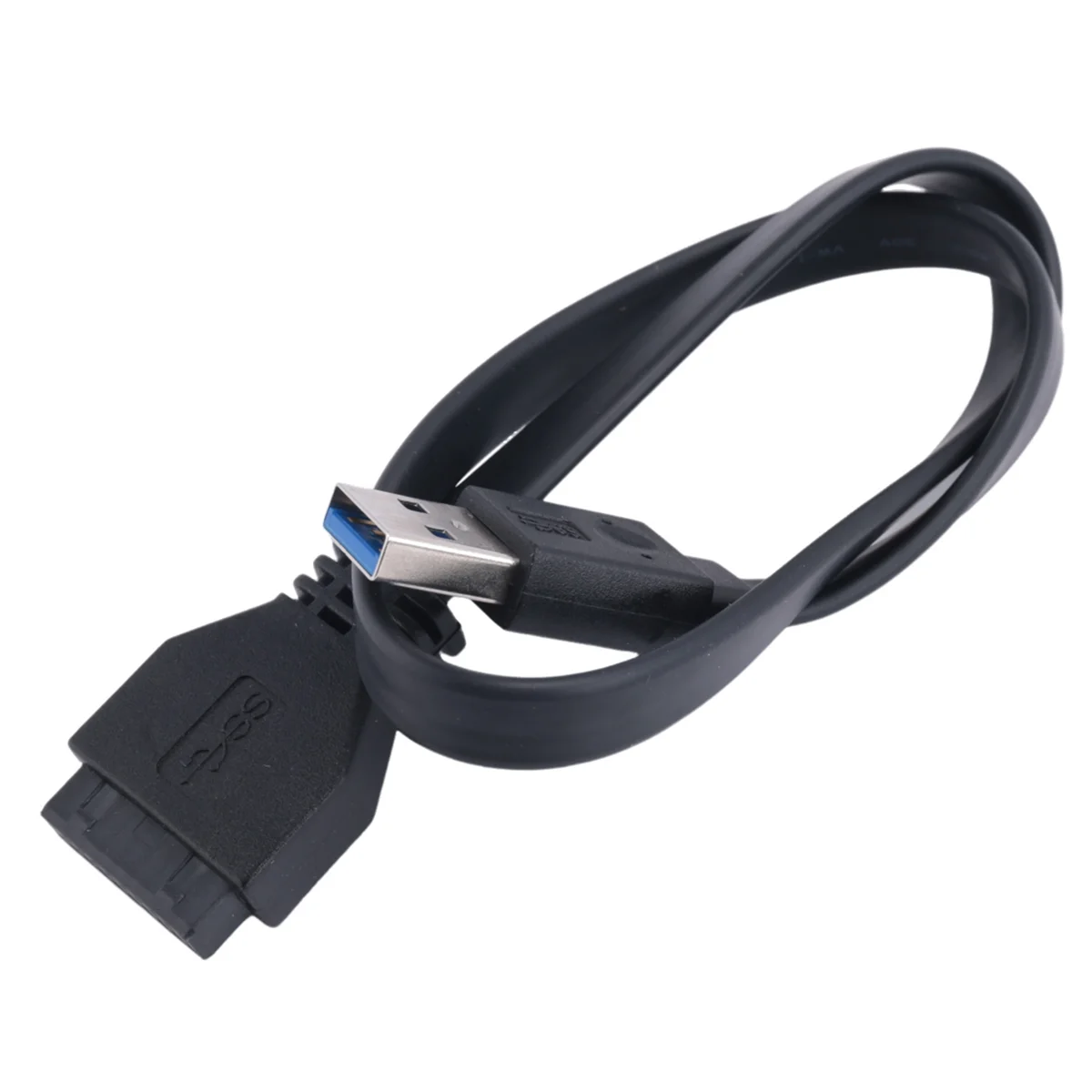 ABDH! 19Pin to Type E + 19Pin Motherboard 1 to 2 Splitter USB 3.2 GEN 1 Hub Adapter A-KEY 19Pin to Dual 19P Extension Card