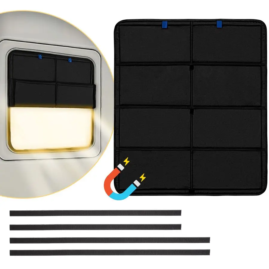 

Large Side Window Shade, 30 26 inch Foldable Magnet RV Blackout Window Cover, Keystone Outback Travel Trailer Side Windows Cover