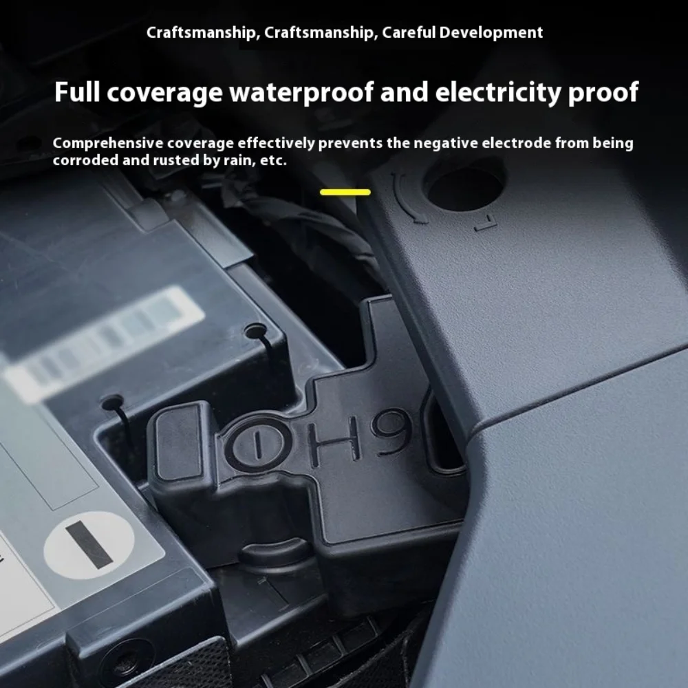 For Haval H9 2024 2025 Battery Negative Electrode Protection Cover Battery Dust Cover Car Modification Special Accessories