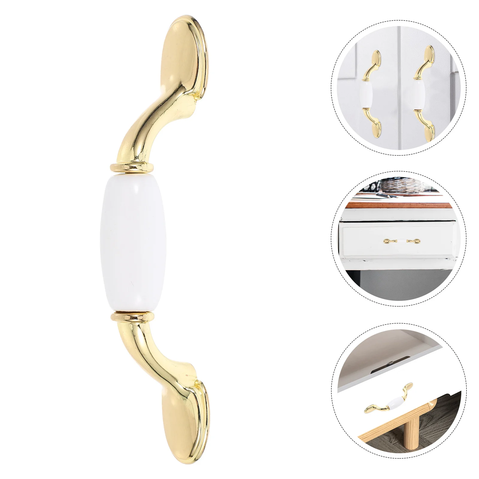 

Ceramic Cabinet Handles Vintage Style Decorative Drawer Pulls For Kitchen Dresser Wardrobe Furniture Hardware Knobs