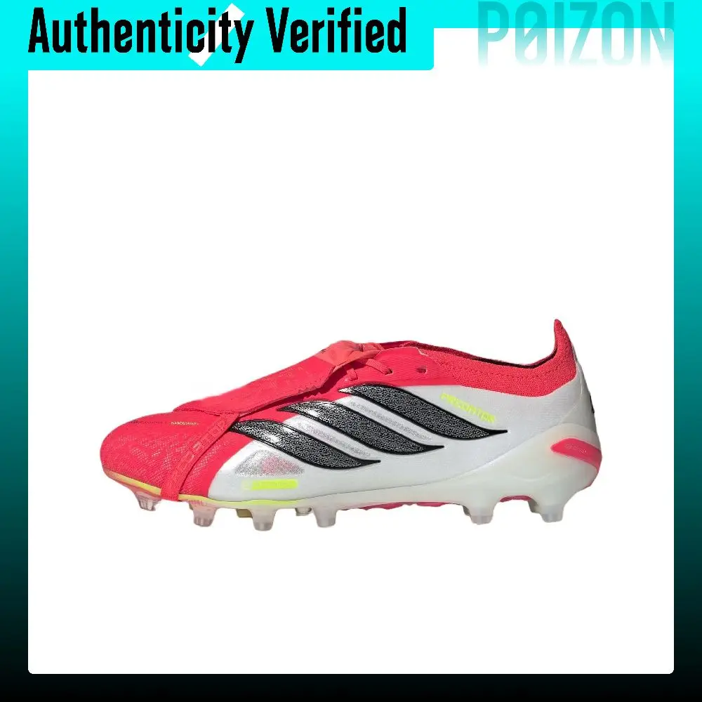 Adidas PREDATOR ELITE AG Artificial Ground Artificial Turf Textile, Synthetic Leather Soccer Shoes Unisex Bright Red JR5899