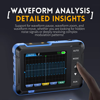 FNIRSI DSO153 Digital Oscilloscope Portable Signal Generator 2-in-1 1MHz Bandwidth 5MSa/s Sampling Rate Electronics Repair Tools