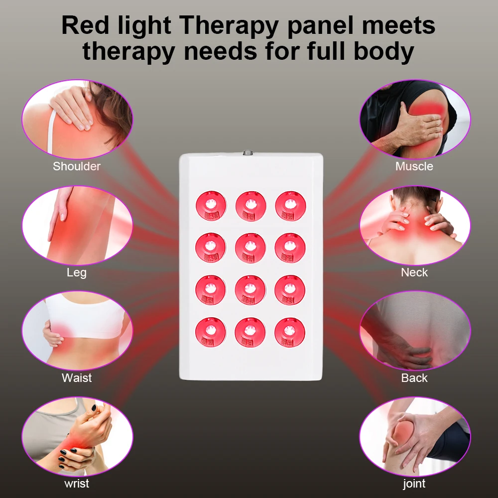 EYCO LED Red Light Therapy โคมไฟสําหรับใบหน้า Anti Aging Skin Care Beauty LED Light Body Pain Relief กายภาพบําบัดเครื่องมือ