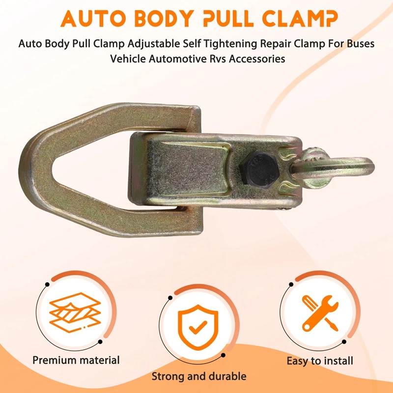 Auto Body Pull Clamp Adjustable Self Tightening Repair Clamp For Buses Vehicle Automotive Rvs Accessories