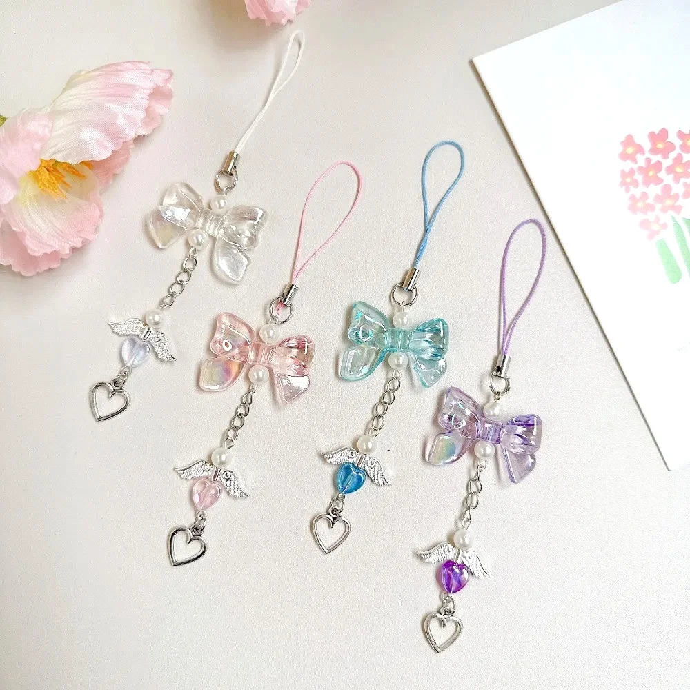 Trendy Bow Pendant Phone Lanyard Charm