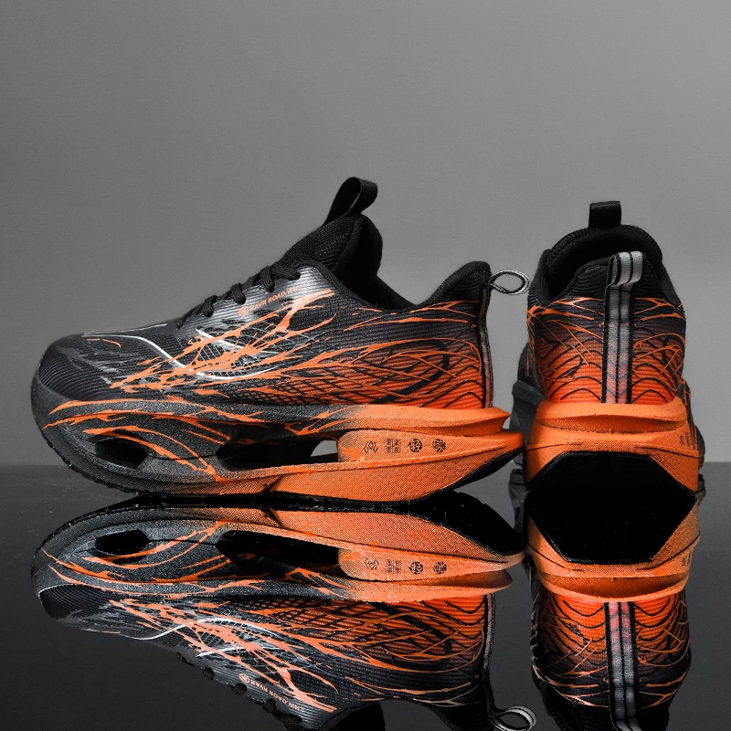 Herren-Sneaker mit Carbonplatte, Laufschuhe, leichte, atmungsaktive, stoßdämpfende Tennis-, Sport- und Marathon-Schuhe für das Training – Detail 6