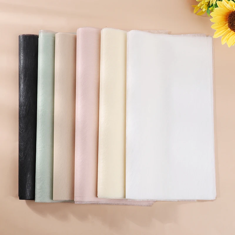 40pcs Tissue Paper Florist Flower Wrapping Paper DIY Handmade Bouquet Crafts Gifts Packaging Wedding Party Supplies