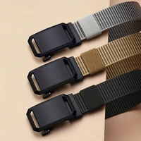 New Automatic Buckle Belt, Canvas Tactical Workwear Casual Outdoor Military Training Pants Belt For Men 4
