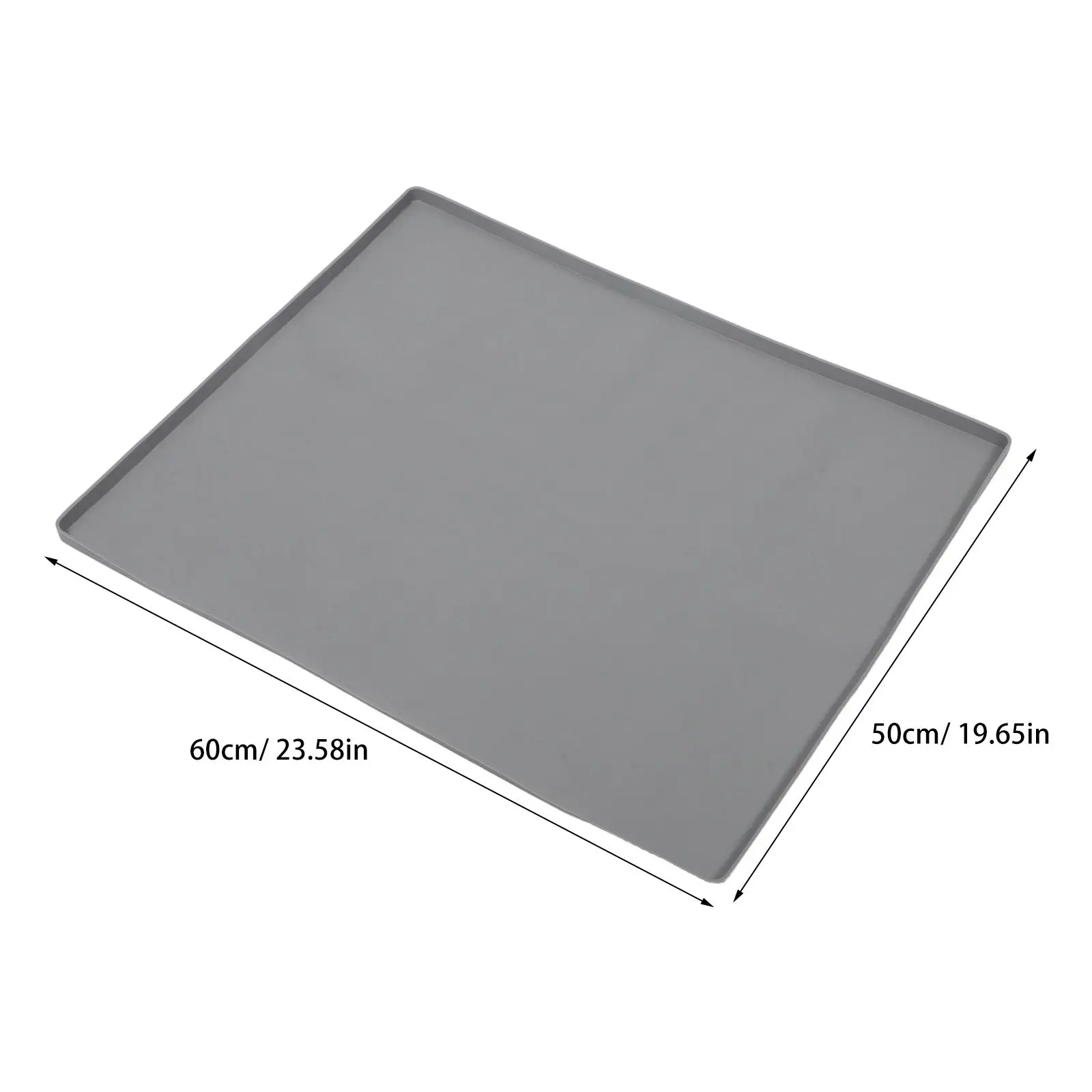 Washer Dryer Cover Top Waterproof Silicone Mat Grey Non-Slip Laundry Washing Machine Protector Large Appliance Topper Noise