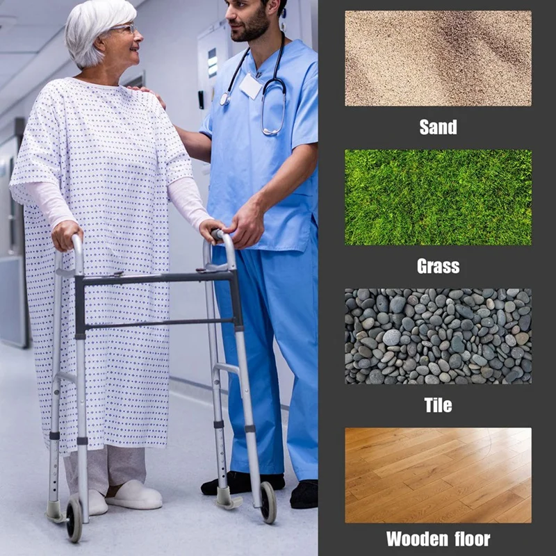 ووكر سكي جلايدز، 4 قطع من ملحقات أقدام المشاية شديدة التحمل لأداة أنابيب 1 1/8 بوصة #2