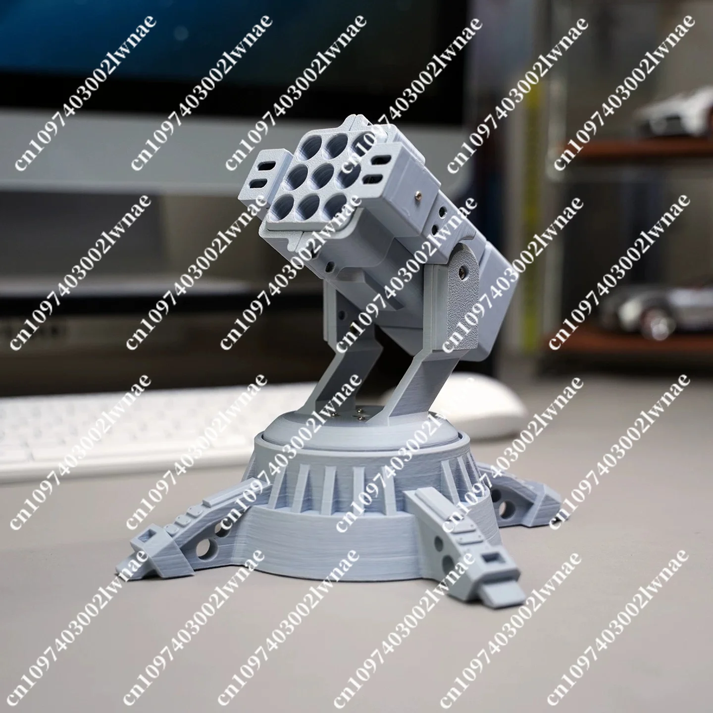 Infrared Sensor Pen Holder Storage Box, Gesture Guidance, Battlefield Mecha DIY Office Desktop Display Ornament