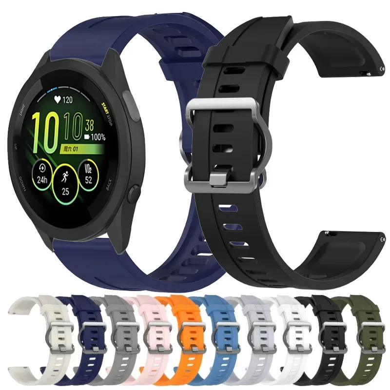 22mm Weiches Silikonarmband für Garmin Venu 4-3 Armband für Garmin Forerunner 965 265 955 970 570 47mm Zubehörriemen