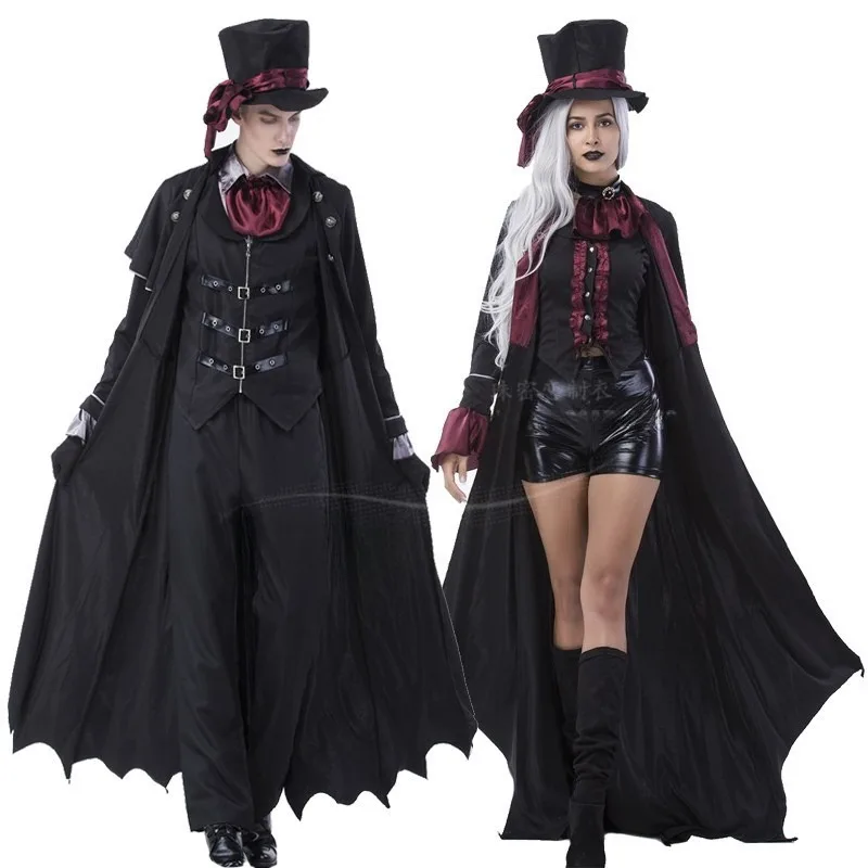 

Halloween Men and Women Role-playing Movie Vampire Costumes Cosplay Couples Costumes Festival Play Costumes