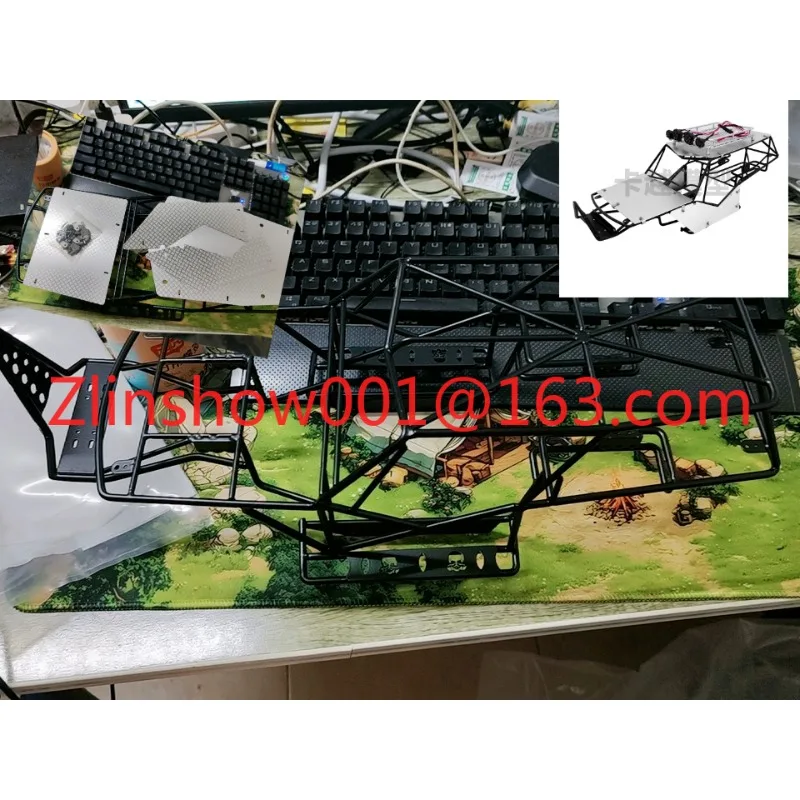 Ghost metal welded anti-rolling pig cage frame AXIAL WRAITH 90018 20 45 56 welded pipe frame