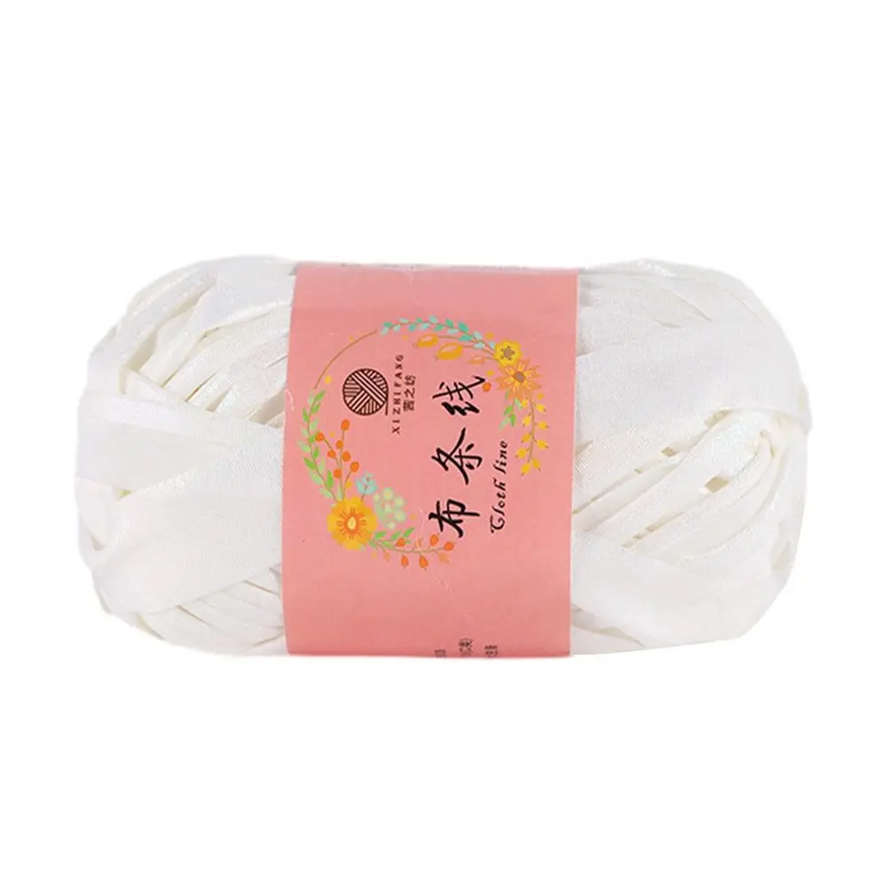 100g นวนิยายหนังเทียมโครเชต์เส้นด้าย Shiny Magic สีเส้นด้าย Ball เย็บ DIY ถักมือสําหรับกระเป๋าผ้าห่ม
