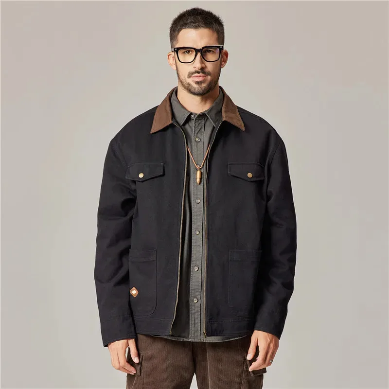 MAQVOB Excellent Quality Luxury Apparel Outdoor Work Jacket Euro US Size Spring Autum Oversize Full Zipper Jacket for Men