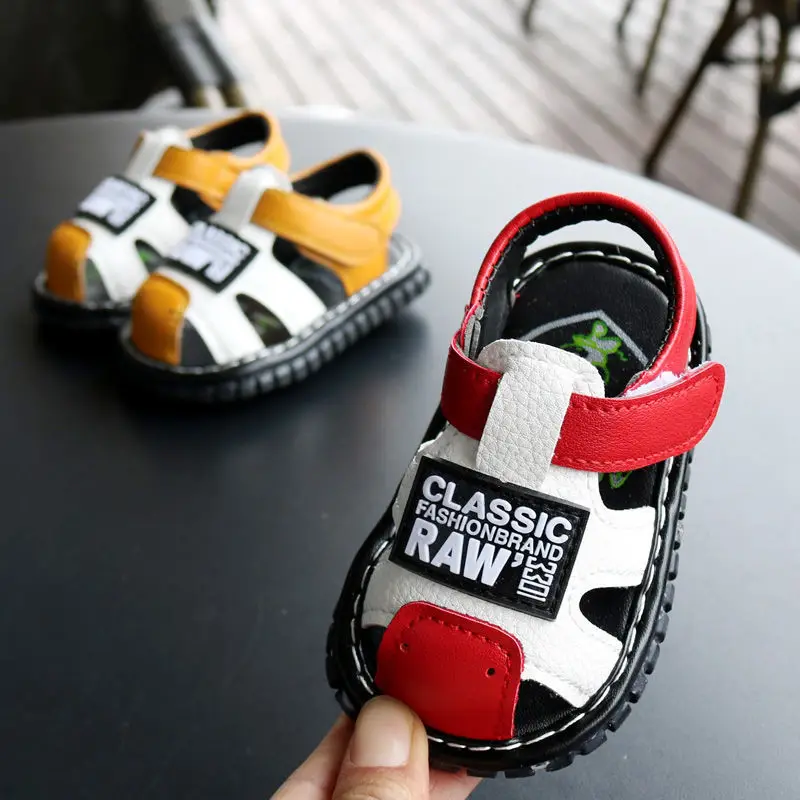 Children Classic Anti-slip Shoes Barking Shoes Baby Toddler Sandals Boys Non-slip Outdoor Garden Shoes Infant Indoor Sneakers