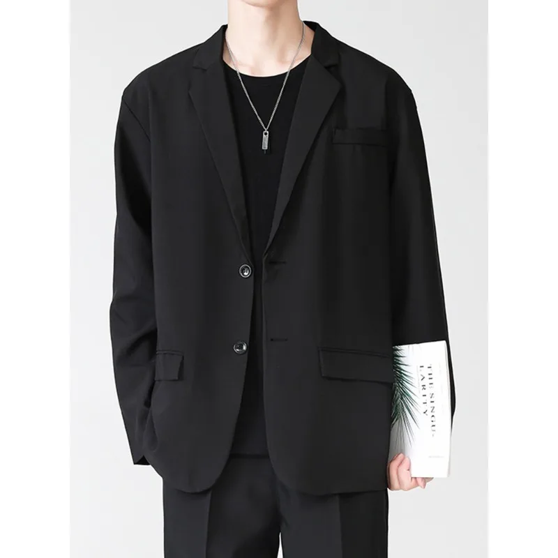 2026 Men's Fashionable Versatile Korean Version Slim Fit Top, Groomsman's Jacket, High-end Business Shirt