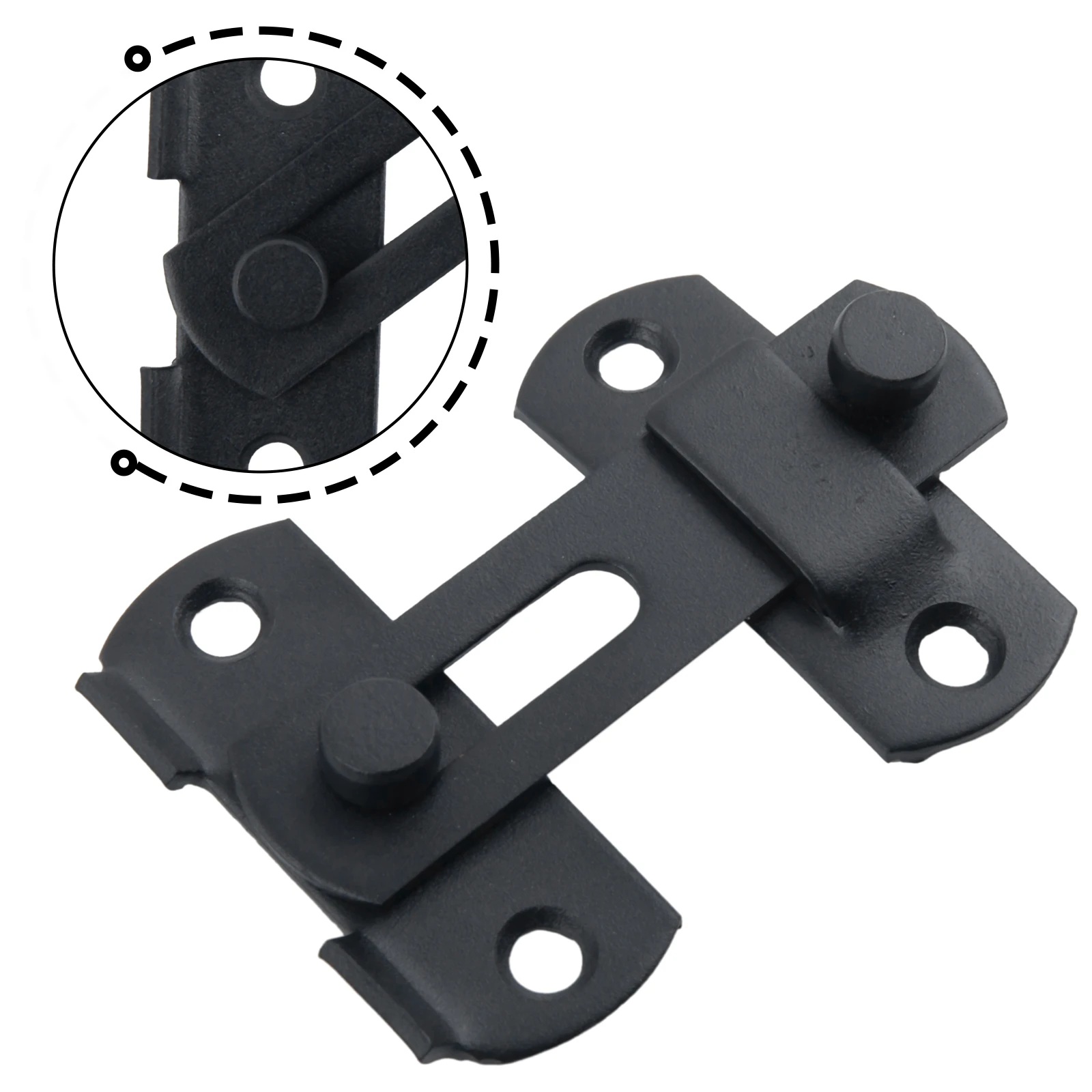 Chiusure per cancelli in acciaio inossidabile Mattes chiusura a scatto nera bullone per porta di sicurezza chiusura a scatto serratura per cancello scorrevole Hardware miglioramento della casa