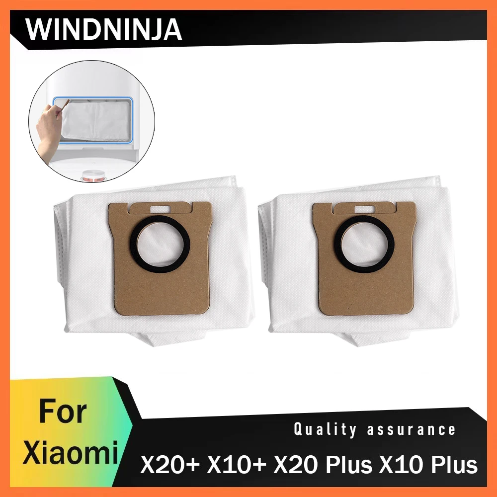 Мешок для чистки пыли для робота-пылесоса Xiaomi X10 Plus X20 Plus X20 + X10 + одноразовый мешок для бытовых аксессуаров для чистки