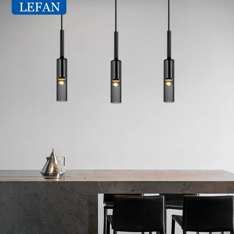 Imagem -03 - Modern Copper Led Glass Pendant Lights Long Chandelier Escadaria Villa Sala de Estar Sala de Jantar Quarto