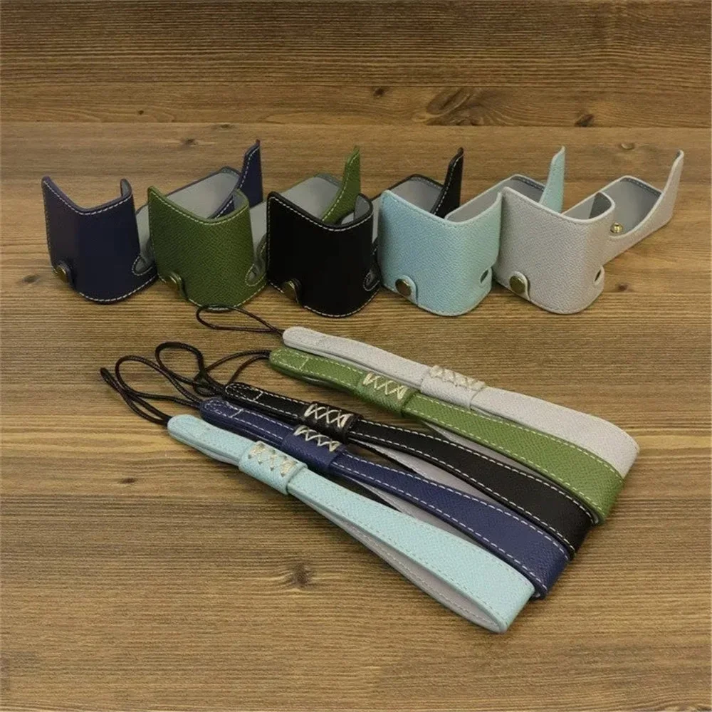 PU Leather Camera Half Body  Case For Sony ZV-E1 zve1 Protective Bottom Cover With Hand Strap