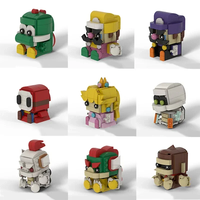 

MarioBro Game Series Characters Moc Building Block Models and Monster Moc Building Block Models Toys for Kids Holiday Gifts