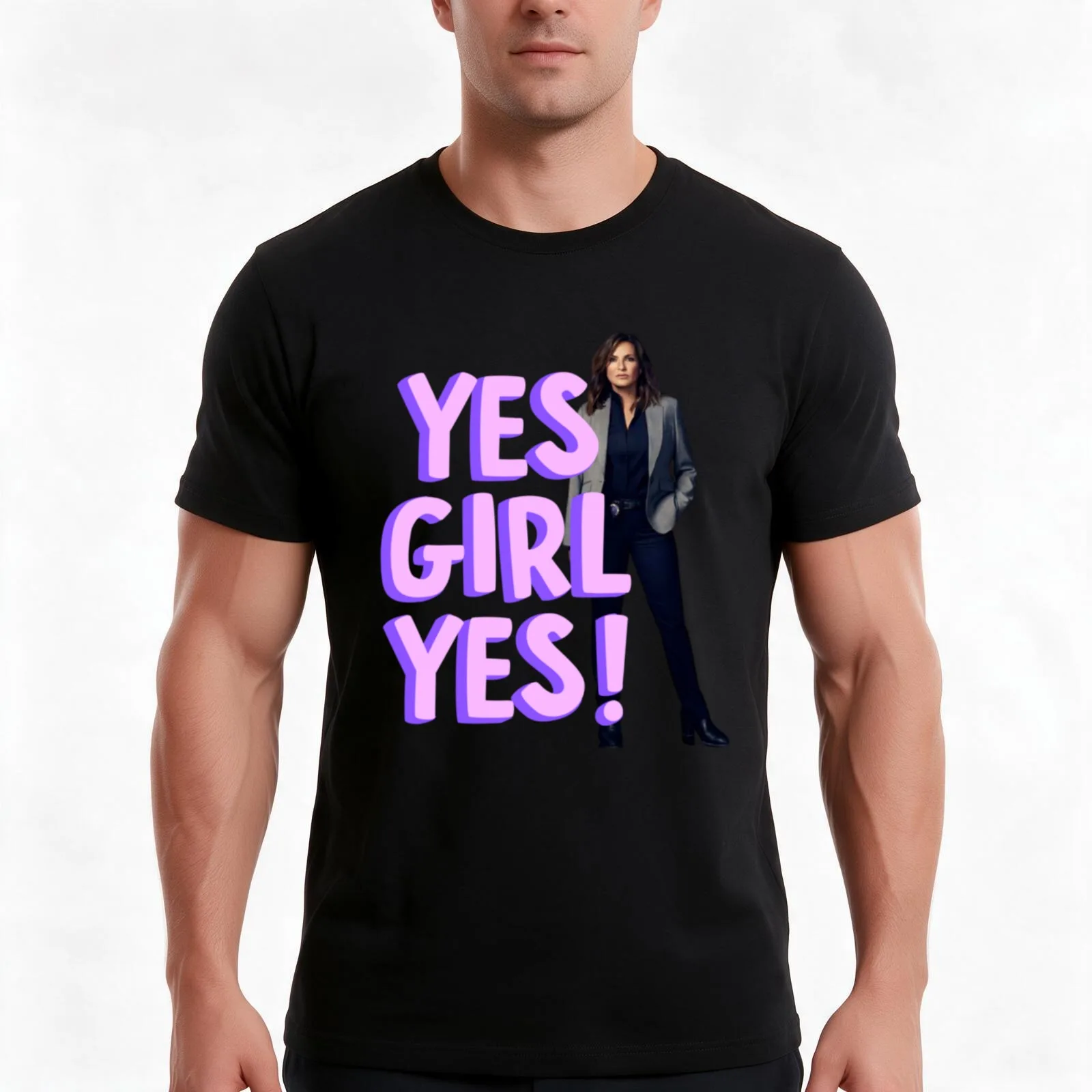 Olivia Benson Law and Order SVU T-Shirt, Summer Casual Cotton Tee, Oversized Streetwear Tops, Vintage Graphic Print, 100% Cotton