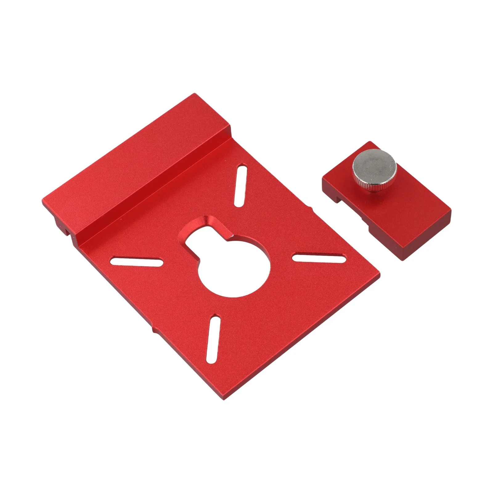 126*90mm 4.96*3.54in Router Guide Rail Wear Resistant Guide Rail Adapter For Woodworking Industrial Trimmer Connector