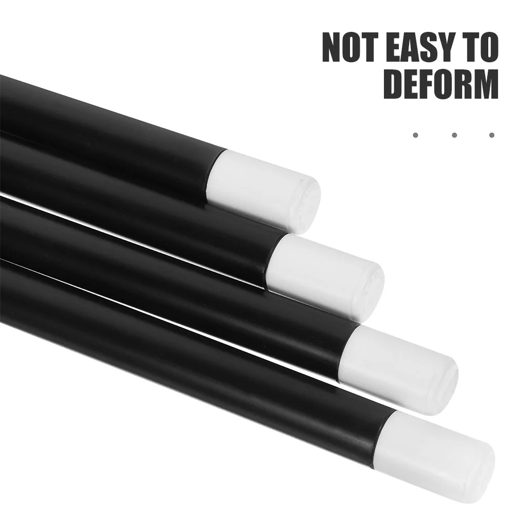 4Pcs Professional Lightweight ABS Plastic Black and White Stage Show Stick Portable Performance Prop Party Favor