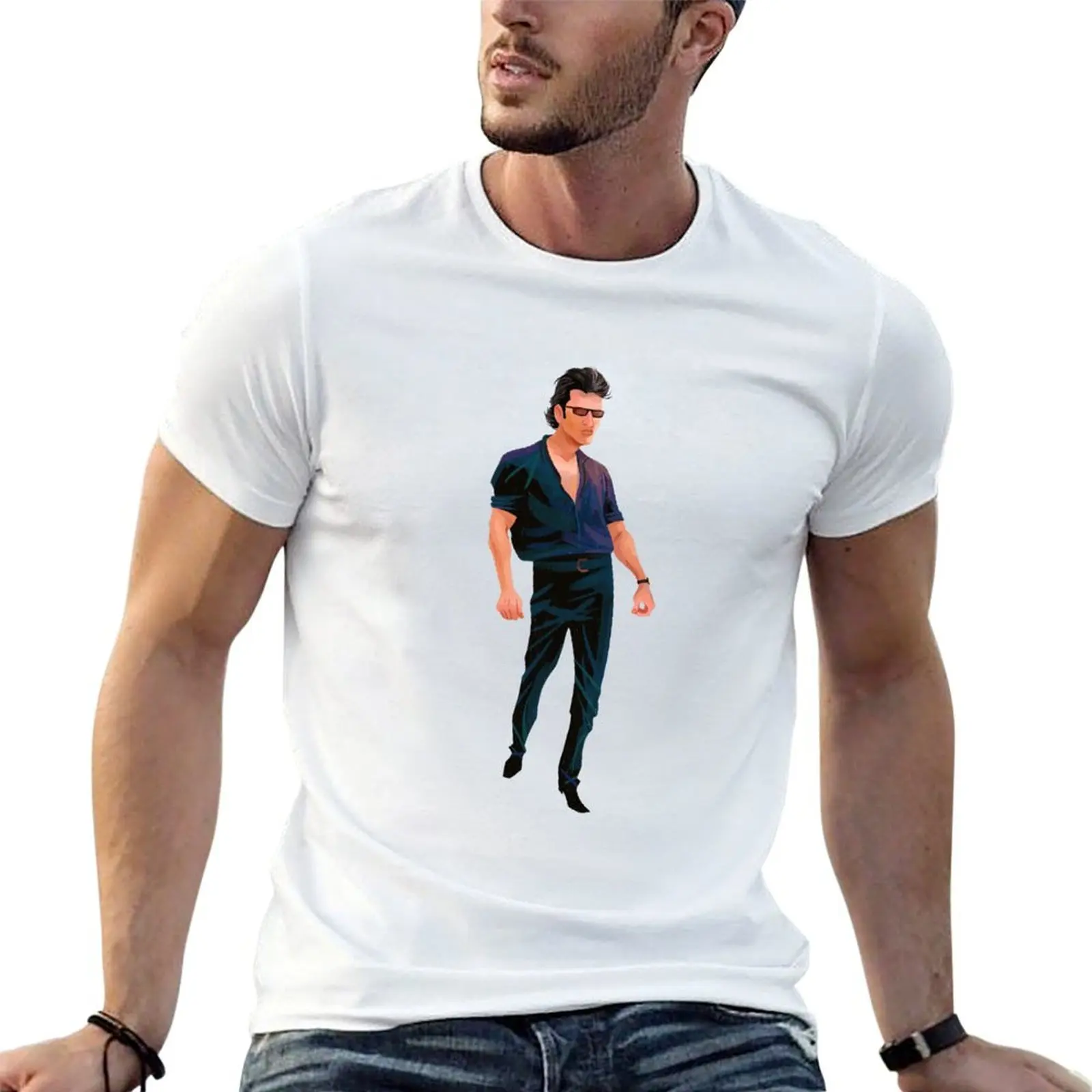 Ian Malcolm T-Shirt Casual Everyday Short Sleeve T-Shirt