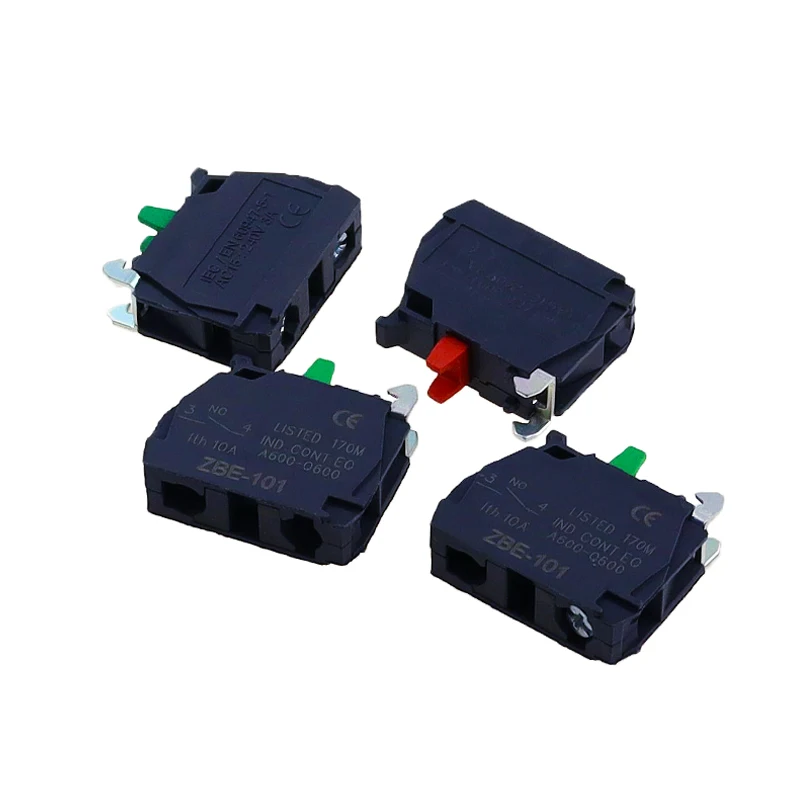 10 قطعة زر التبديل الاتصال كتلة Zbe-101 No / Zbe-102 Nc Xb4/xb5