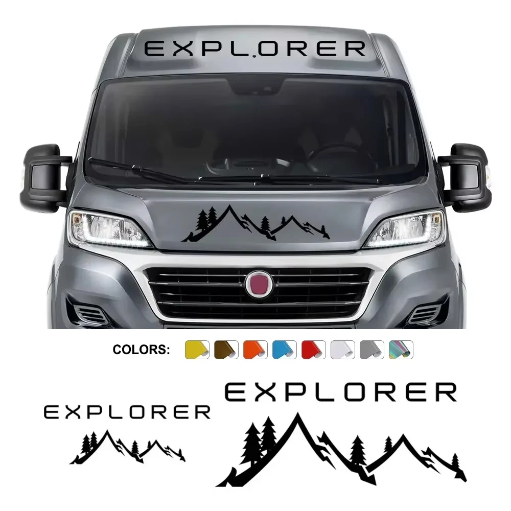 

Car Stickers Mountain Motorhome Graphics Vinyl Decals For Fiat Ducato Peugeot Boxer Citroen Jumper Camper Van Tuning Accessories