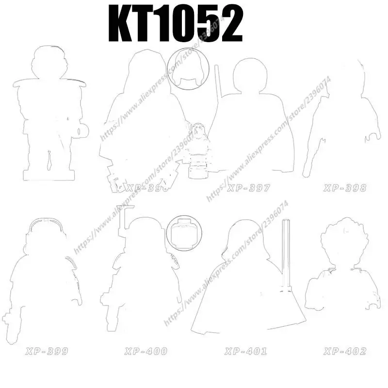 

KT1052 фигурки героев фильмов, аксессуары, строительные блоки, кирпичи, игрушки XP395 XP396 XP397 XP398 XP399 XP400 XP401 XP402
