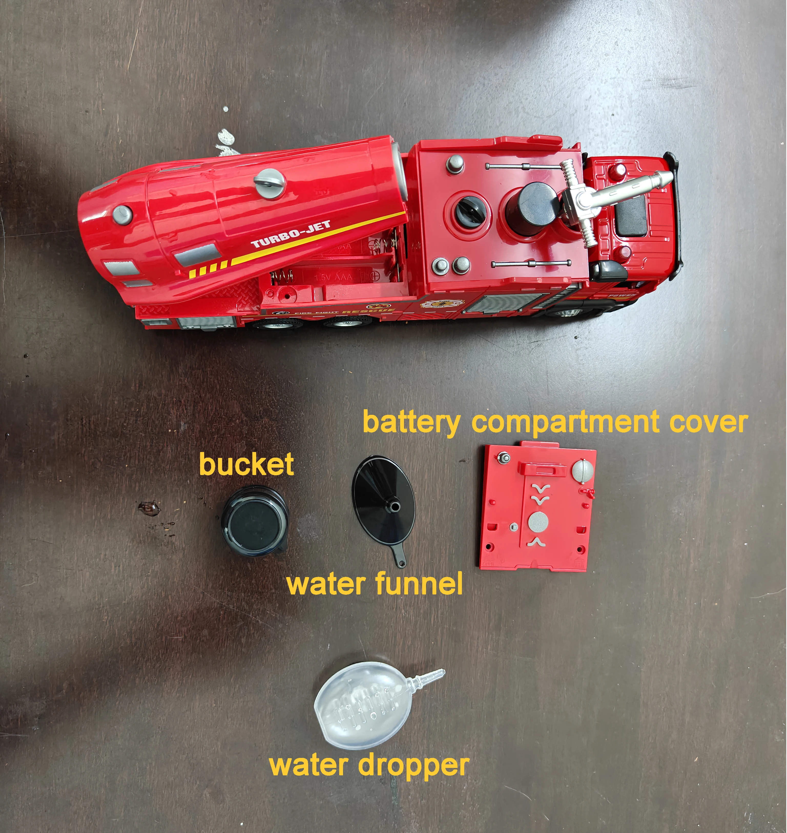 1:32 رذاذ الماء الضباب سيارة مطافئ نموذج مكنسة سيارات لعبة ضوء الصوت التراجع الأبواب مفتوحة المركبات جمع هدايا الأطفال #6