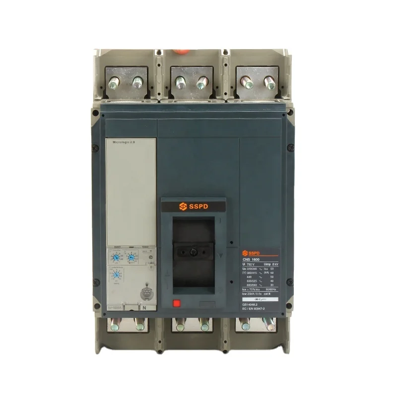 

Combiner Box And Switch Gear With Overload Short Circuit Protection MCCB Circuit Breaker 3P 1600A CNS-1600 Shendian Electrical