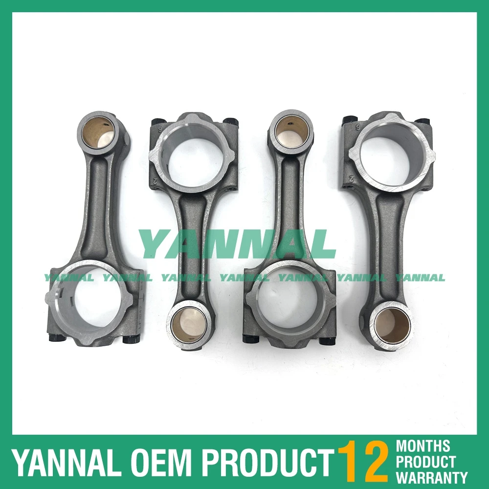 4 PCS V1512 V1702 V1902 Connecting Rod For Kubota Engine Parts