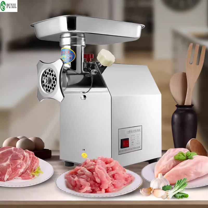 YCD-12 Heavy Duty Electric Meat Mincer Grinder Max Powerful Home Portable Sausage Stuffer Meat Mincer Food Processor