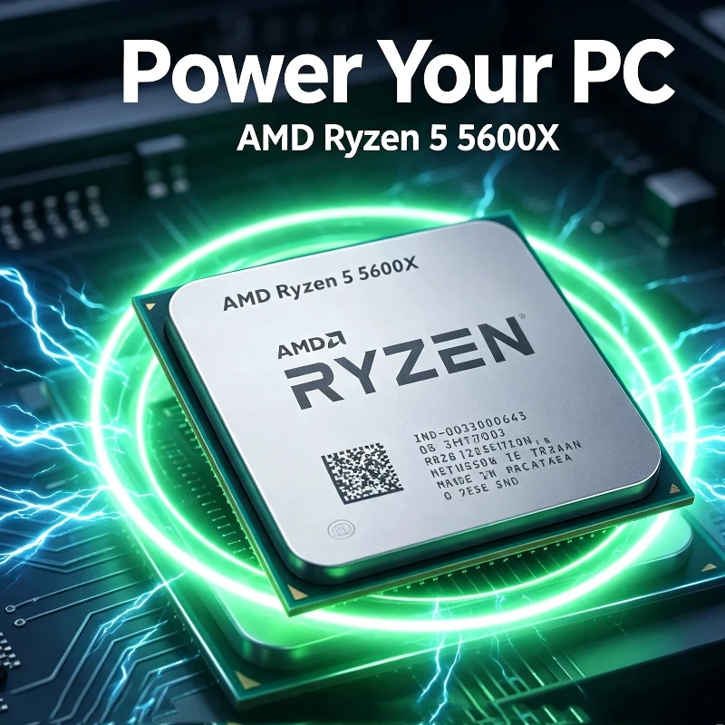 Streaming Workstation CPU Ryzen 5 5600X 6 Core 12 Thread 3.7GHz 7NM 65W 32MB Cache AM4 Socket Processor