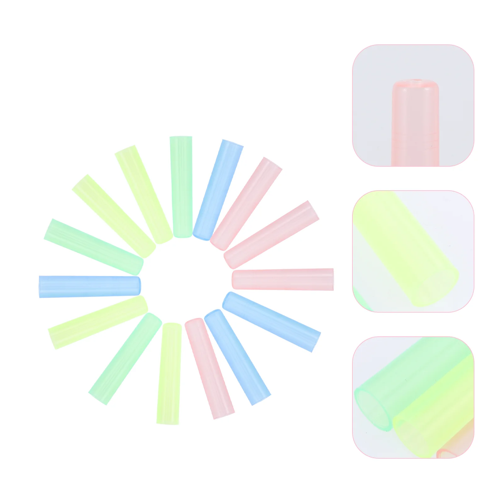 100 Pcs Extender Pencil Cap Student Pencils Top Erasers Plastic Tip Protective Cover