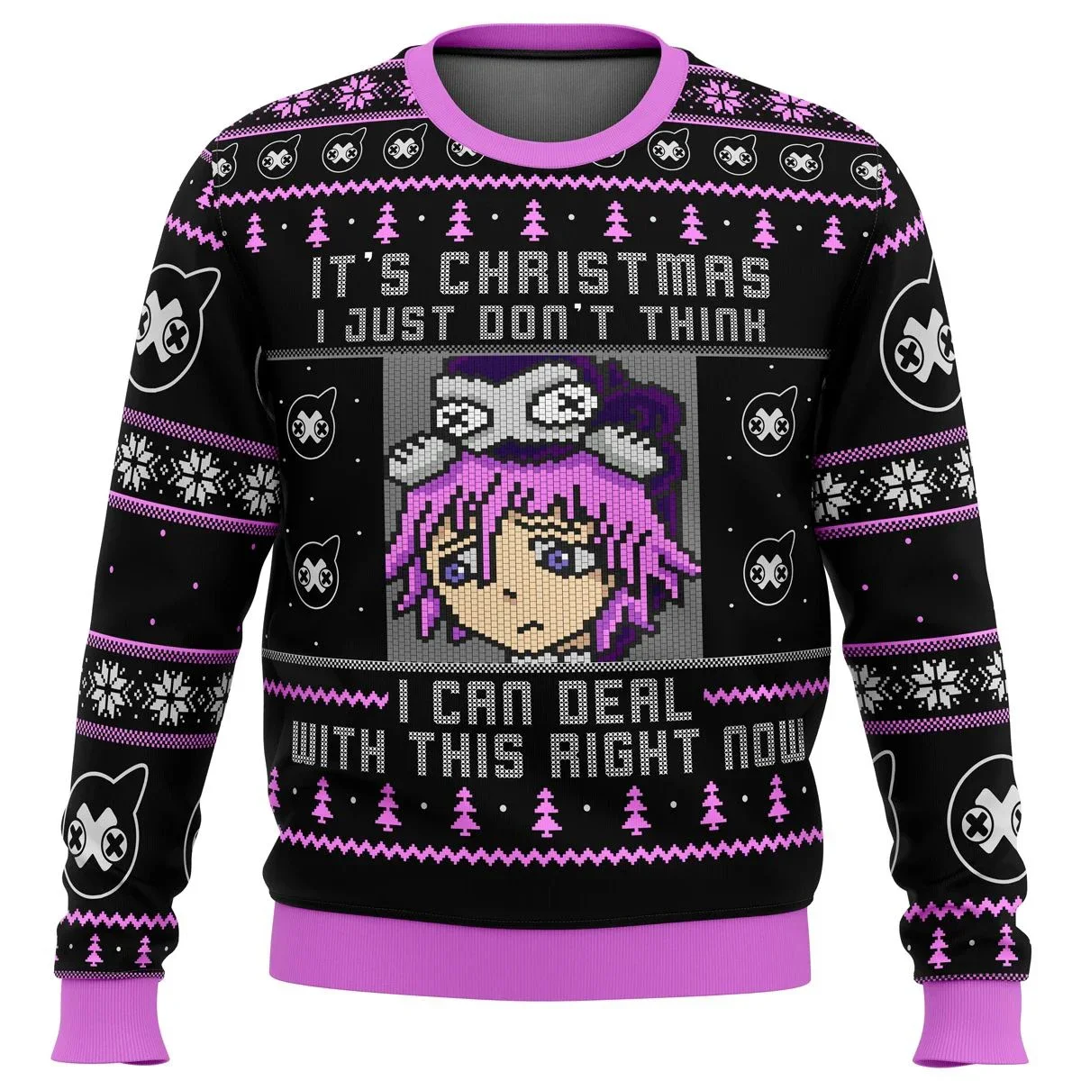 Soul Eater Crona deals with this ugly men's Christmas sweater, Santa Claus sweater, 3D sweatshirt and top, and autumn and winter