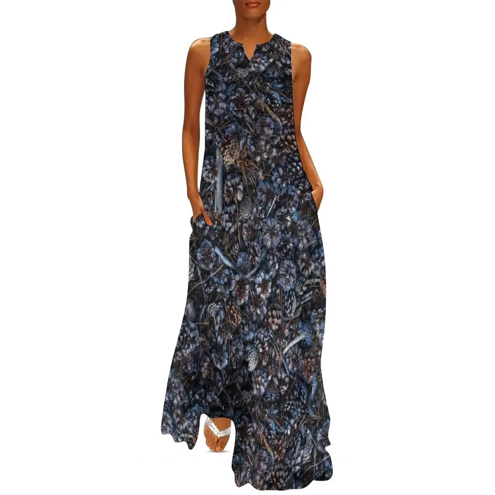 

Pinecones on the ground Long Dress Woman fashion evening dresses ladies women evening dress Summer dresses for women Dress