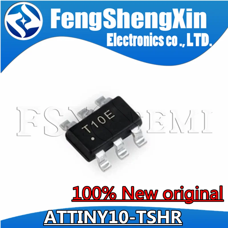 (5~50~100pcs) ATTINY10-TSHR ATTINY10 SOT23-6 T10E Microcontroller chip