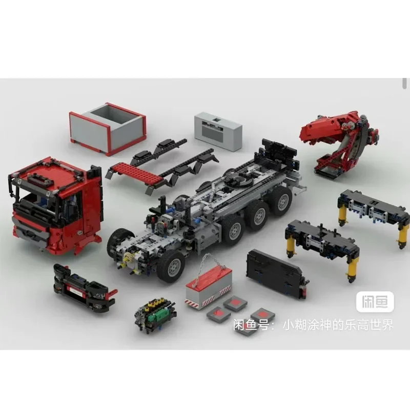 MOC-189698 City Transport Crane 3 Building Blocks modello 3091 Parts Building Blocks Education Kids Birthday Toys Gifts