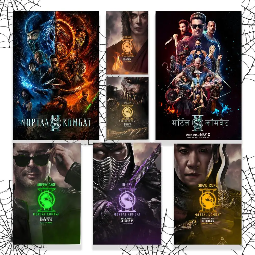 Game M-Mortal Kombat Poster Graphic Wall Art Poster HD Waterproof PP Paper Print for Bedroom Living Room Office Decor Gift